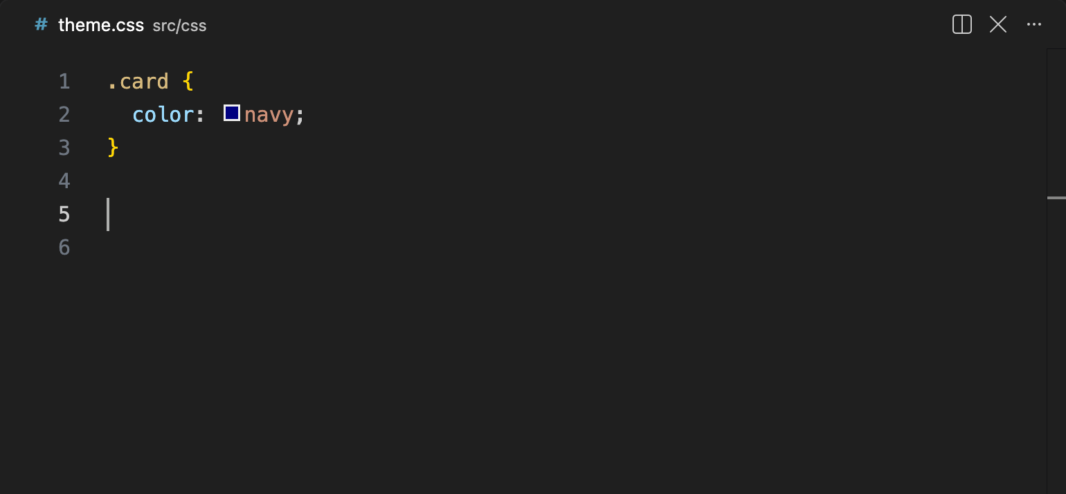A hover message on the standalone attribute selector [data-state] in a CSS file, explaining that it is not scoped and suggesting an anchored selector